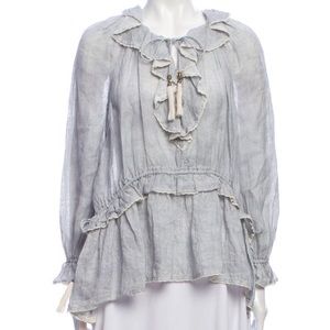 ZIMMERMANN linen blouse